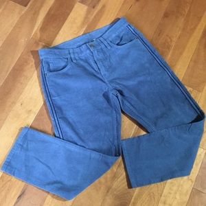 Dusty blue pinwale cords